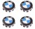 KAPSLE DEKIELKI NA FELGI BMW E81 E87 F20 E46 E90 E91 F30 F31 E60 E61 68mm 4szt.