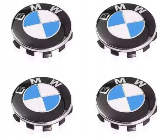 KAPSLE DEKIELKI NA FELGI BMW E81 E87 F20 E46 E90 E91 F30 F31 E60 E61 68mm 4szt.