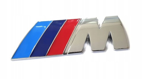 BMW M-POWER MPOWER EMBLEMAT ZNACZEK NAKLEJKA 45mm/15mm NA BŁOTNIKI