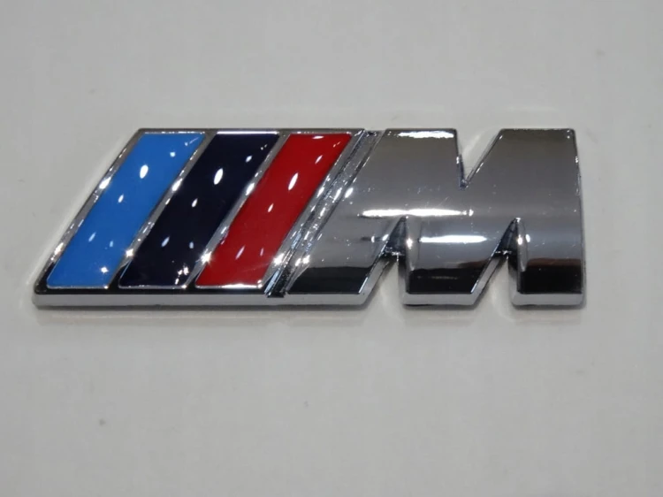 BMW M-POWER MPOWER EMBLEMAT ZNACZEK NAKLEJKA 45mm/15mm NA BŁOTNIKI