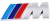 BMW M-POWER MPOWER EMBLEMAT ZNACZEK NAKLEJKA LOGO 75mm/27mm NA KLAPĘ 1szt