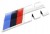 BMW M-POWER MPOWER EMBLEMAT ZNACZEK NAKLEJKA LOGO 75mm/27mm NA KLAPĘ 1szt