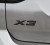 BMW X3 NAPIS EMBLEMAT NAKLEJKA LOGO ZNACZEK NA KLAPĘ TYŁ MATOWY