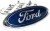 FORD EMBLEMAT LOGO ZNACZEK 147mm/57mm NA PRZÓD TYŁ