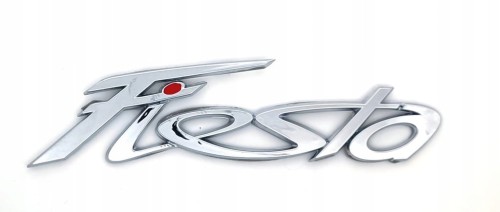 FORD FIESTA EMBLEMAT ZNACZEK NAPIS FIESTA TYŁ KLAPA CHROM
