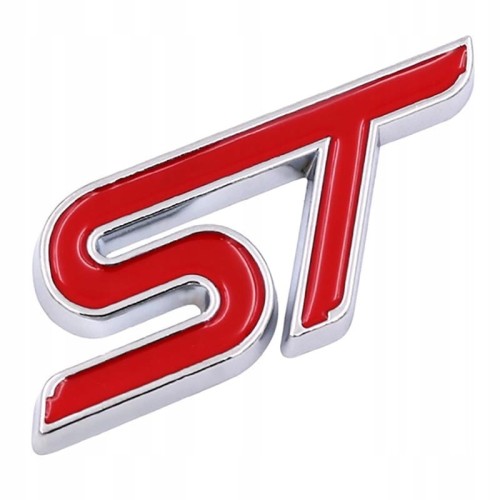 FORD ST EMBLEMAT ZNACZEK LOGO NAKLEJKA NA KLAPE BŁOTNIK
