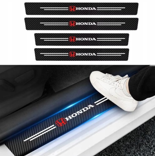 HONDA NAKLEJKI LISTWY NAKŁADKI FOLIA OCHRONNA NA PROGI CARBON