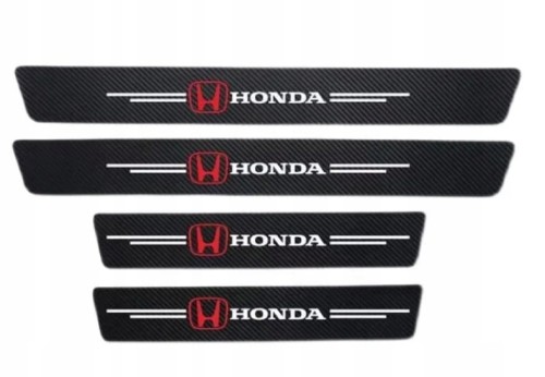 HONDA NAKLEJKI LISTWY NAKŁADKI FOLIA OCHRONNA NA PROGI CARBON