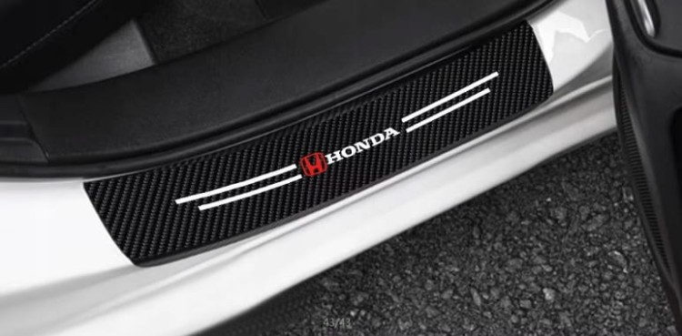 HONDA NAKLEJKI LISTWY NAKŁADKI FOLIA OCHRONNA NA PROGI CARBON
