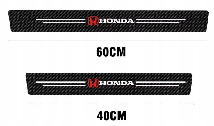 HONDA NAKLEJKI LISTWY NAKŁADKI FOLIA OCHRONNA NA PROGI CARBON