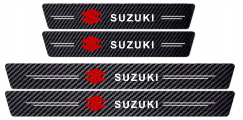 SUZUKI 4x NAKŁADKI NAKLEJKI FOLIA CHRONNA NA PROGI