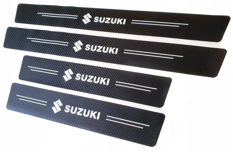 SUZUKI 4x NAKŁADKI NAKLEJKI FOLIA CHRONNA NA PROGI
