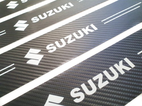 SUZUKI 4x NAKŁADKI NAKLEJKI FOLIA CHRONNA NA PROGI