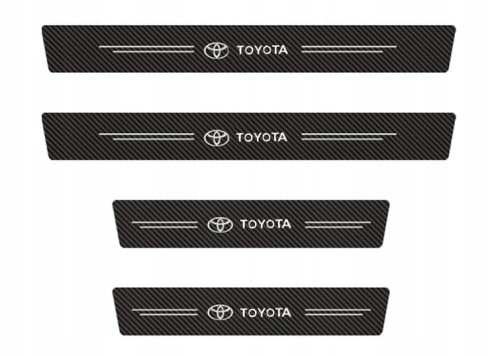 TOYOTA LISTWY NAKLEJKI FOLIA OCHRONNA NA PROGI 4szt.