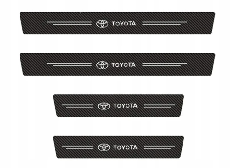 TOYOTA LISTWY NAKLEJKI FOLIA OCHRONNA NA PROGI 4szt.