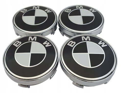 BMW DEKIELKI DEKLE ZNACZKI DO ALUFELG DEZENT DOTZ AEZ ATT ANZIO PLATIN 60mm 4szt.