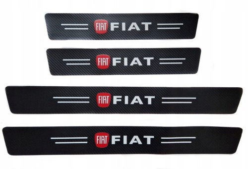 FIAT NAKŁADKI NAKLEJKI FOLIA CHRONNA LISTWY NA PROGI 4szt.