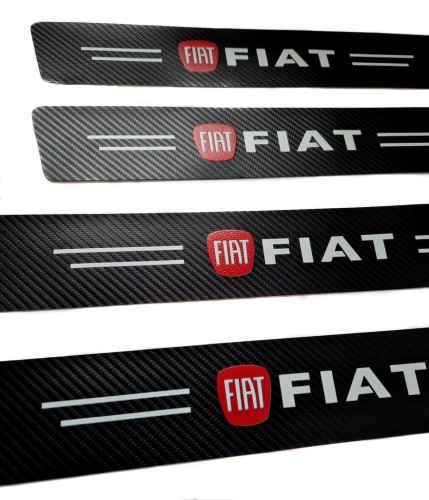 FIAT NAKŁADKI NAKLEJKI FOLIA CHRONNA LISTWY NA PROGI 4szt.