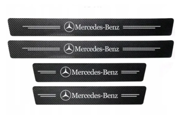 MERCEDES NAKLEJKI FOLIA OCHRONNA NA PROGI 4szt.