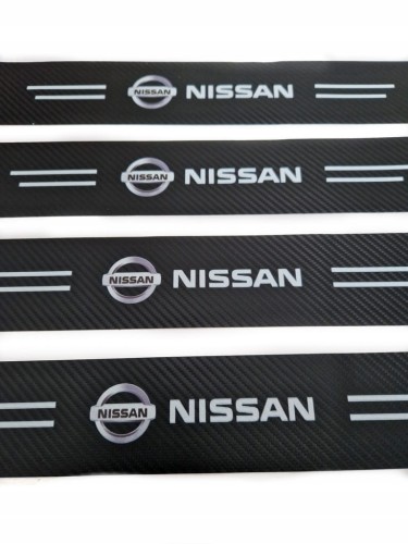 NISSAN NAKŁADKI NAKLEJKI FOLIA OCHRONNA NA PROGI 4szt.
