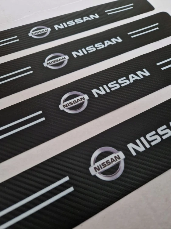 NISSAN NAKŁADKI NAKLEJKI FOLIA OCHRONNA NA PROGI 4szt.
