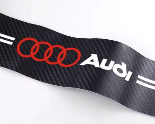 AUDI NAKŁADKI OCHRONNE NAKLEJKI FOLIA NA PROGI CARBON 4szt