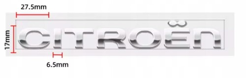 CITROEN EMBLEMAT ZNACZEK LITERKI NAKLEJKA NAPIS NA KLAPĘ TYŁ 172mmX17mm