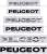 PEUGEOT EMBLEMAT ZNACZEK LITERKI NAKLEJKA NAPIS NA KLAPĘ TYŁ 190mmX20mm