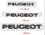 PEUGEOT EMBLEMAT ZNACZEK LITERKI NAKLEJKA NAPIS NA KLAPĘ TYŁ 190mmX20mm