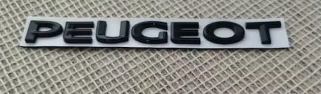 PEUGEOT EMBLEMAT ZNACZEK LITERKI NAKLEJKA NAPIS NA KLAPĘ TYŁ 190mmX20mm