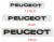 PEUGEOT EMBLEMAT ZNACZEK LITERKI NAKLEJKA NAPIS 138mmX14mm