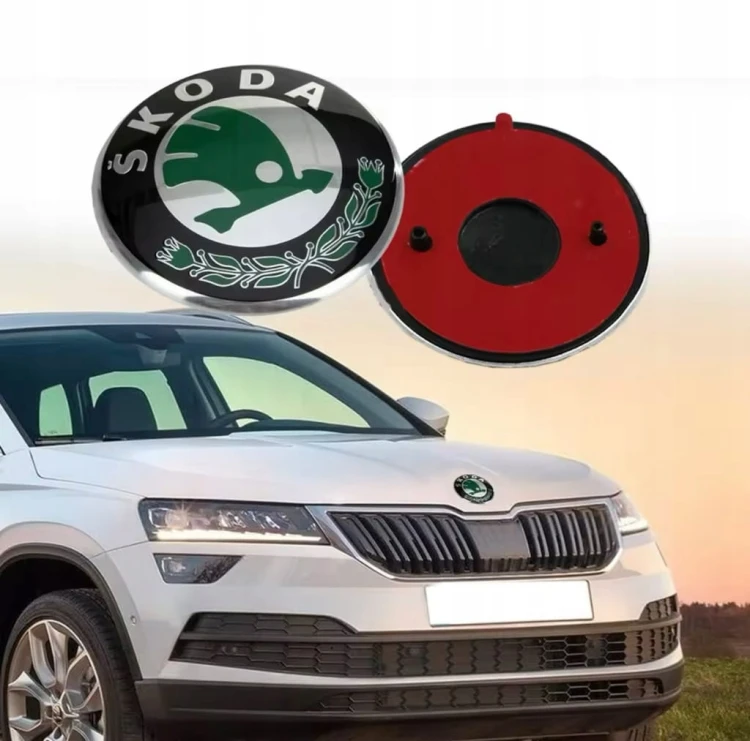 SKODA OCTAVIA III SUPERB II EMBLEMAT ZNACZEK NA MASKĘ PRZÓD KLAPĘ TYŁ 90mm