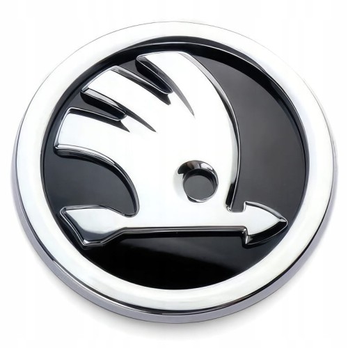 SKODA FABIA II OCTAVIA II ROOMSTER EMBLEMAT ZNACZEK LOGO NA KLAPĘ TYŁ 80 mm