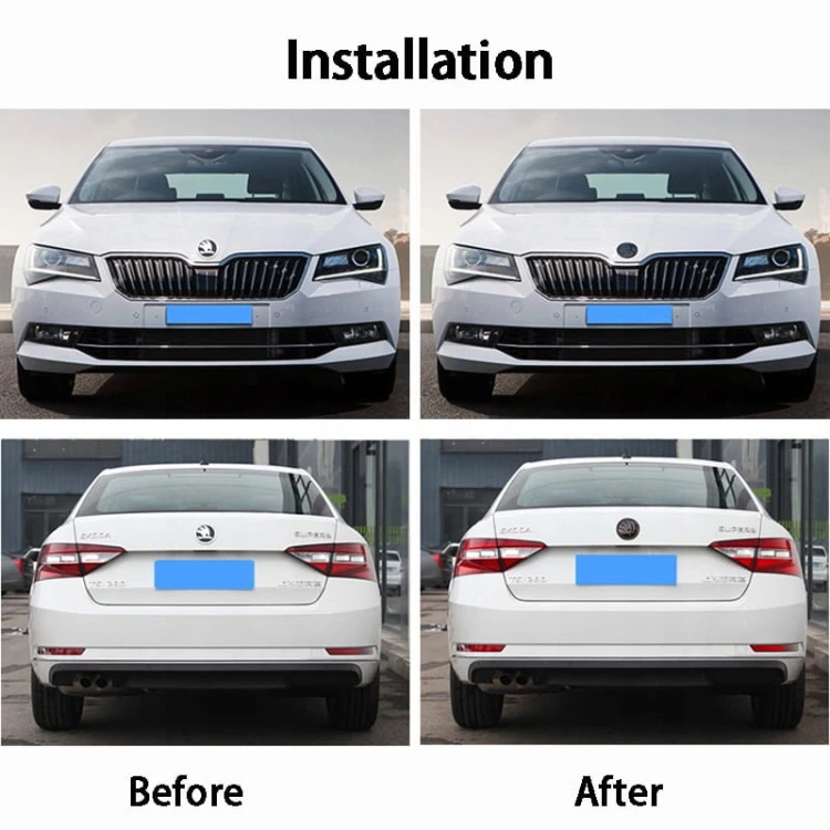 SKODA FABIA III EMBLEMAT ZNACZEK LOGO PRZÓD + TYŁ 80mm + 90mm