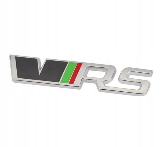 SKODA VRS EMBLEMAT ZNACZEK NAKLEJKA LOGO NA KLAPE TYŁ