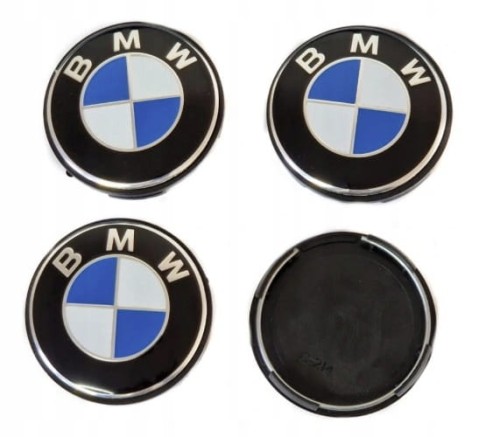 BMW DEKIELKI DEKLE ZNACZKI KAPSLE DO ALUFELG BROCK CMS AUTEC RC 60mm/55mm 4szt.