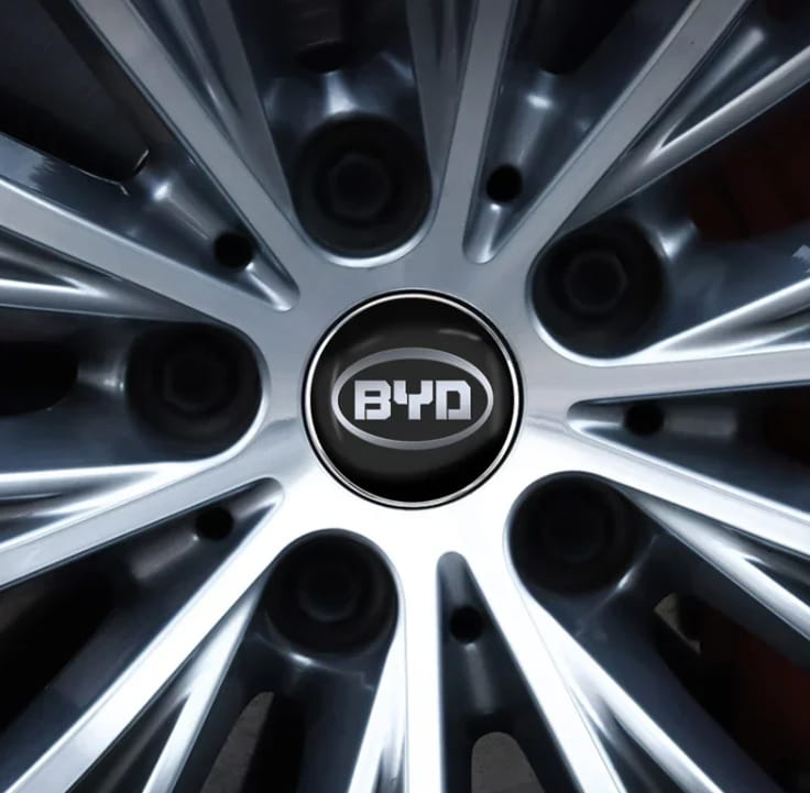 BYD DEKIELKI KAPSLE DEKLE LOGOZNACZKI DEKIELEK DO ALUFELG 60mm/56mm 4szt