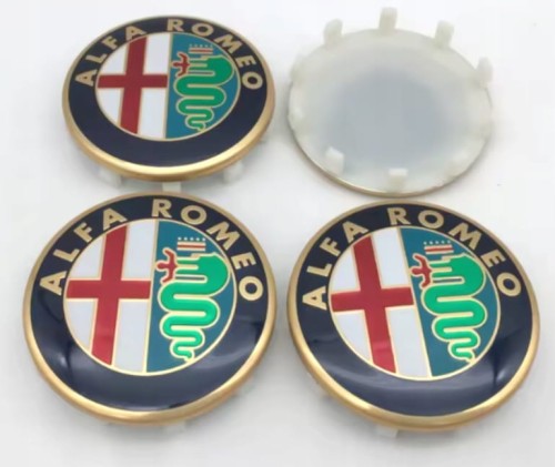 ALFA ROMEO DEKIELKIDEKLE ZNACZKI KAPSLE ALUFELG 60mm/58mm 4szt.