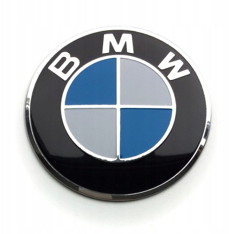BMW NAKLEJKI LOGO EMBLEMATY ZNACZKI 60MM ALUMINIOWE 4SZT.