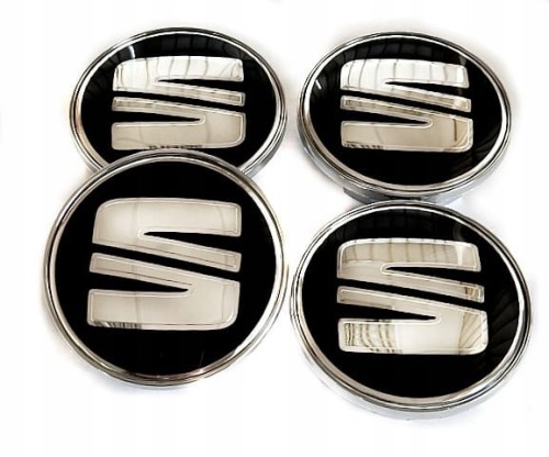 SEAT DEKIELKI DEKLE ZNACZKI LOGO DO ALUFELG AUDI 69mm/56mm