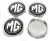 MG DEKIELKI ZNACZKI DO FELG MERCEDESA MAM CARMANI S62 RIAL N121 75 mm/71mm 4szt.