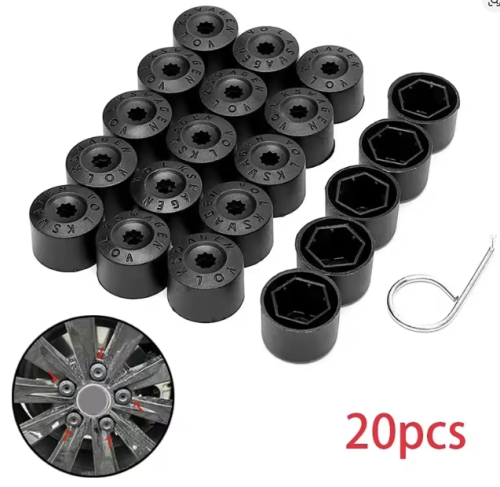 VW NAKŁADKI NASADKI KORKI ZAŚLEPKI ZATYCZKI NA ŚRUBY 17mm kpl. 20 szt.