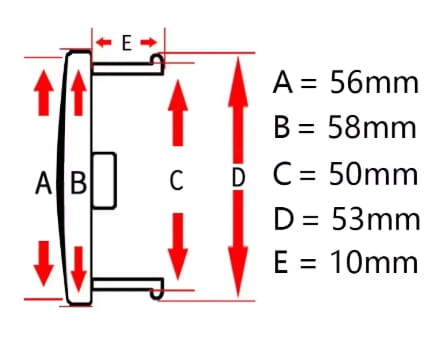 DEKIELKI DO FELG KIA 58MM/50MM 4SZT.