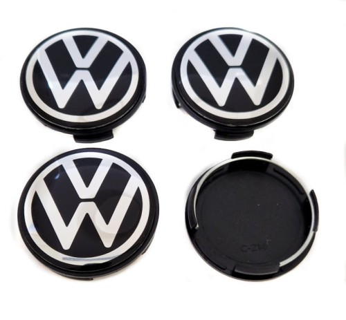 VW DEKIELKI KAPSLE DO ALUFELG BROCK RC DESIGN CMS CZARNE 59mm/55mm