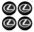 NAKLEJKI NA DEKIELKI LEXUS 56mm 4szt