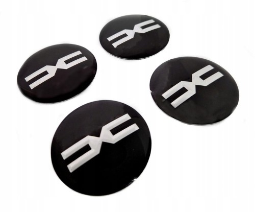 DACIA NAKLEJKI 56mm EMBLEMATY ZNACZKI NOWE LOGO 4szt.