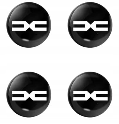 DACIA NAKLEJKI 64mm EMBLEMATY ZNACZKI NOWE LOGO 4szt.