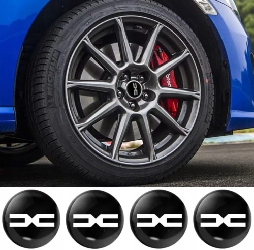 DACIA NAKLEJKI 60mm EMBLEMATY ZNACZKI  NOWE LOGO 4szt.