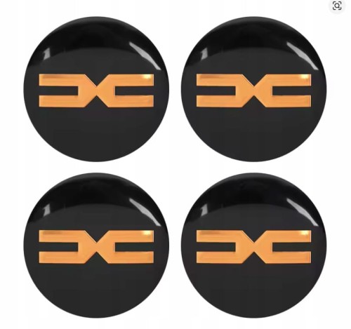 DACIA NAKLEJKI 56mm EMBLEMATY ZNACZKI NOWE LOGO 4szt.