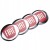 FIAT NAKLEJKI 60mm EMBLEMATY ZNACZKI LOGO ALUMINIOWE 4szt